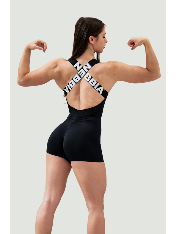 Nebbia Sportovní overal krátký 5″ GYM RAT 287 Nebbia