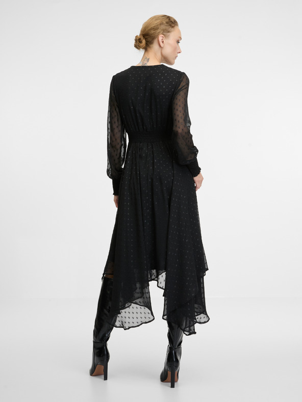 Orsay Černé dámské midi šaty ORSAY