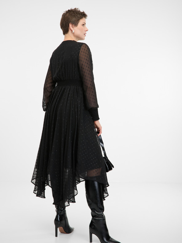 Orsay Černé dámské midi šaty ORSAY