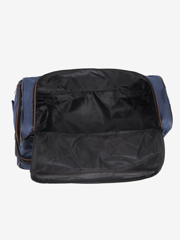 Travelite Cestovní taška Travelite Basics Wheeled duffle S Navy/orange