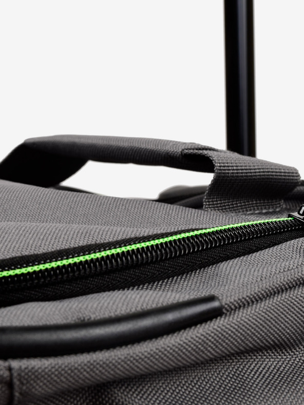 Travelite Cestovní taška Travelite Basics Wheeled duffle L Grey/green