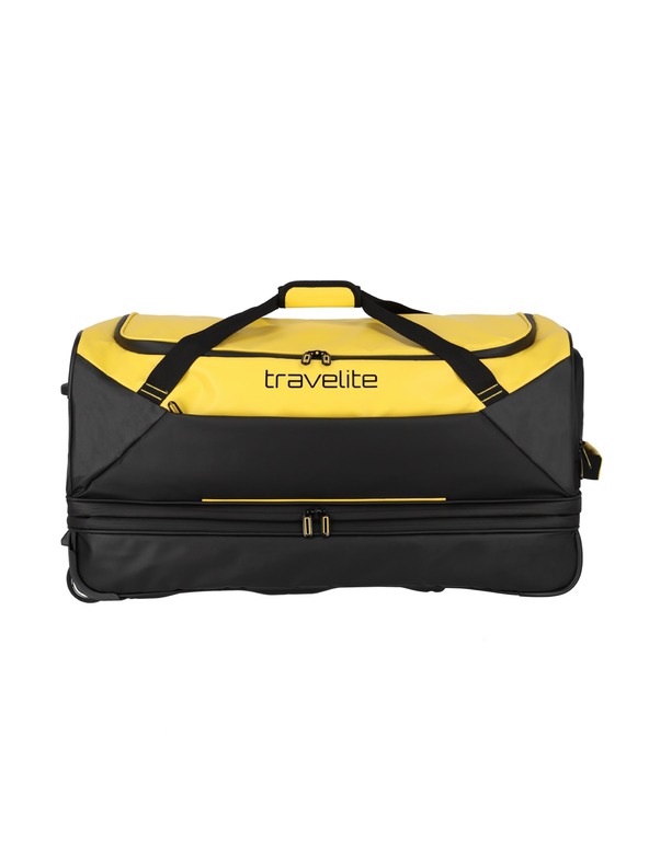 Travelite Cestovní taška Travelite Basics Wheeled Duffle exp. Black/yellow