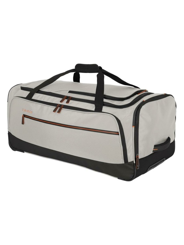 Travelite Cestovní taška Travelite Crosslite 5.0 Wheeled Duffle L White Sand