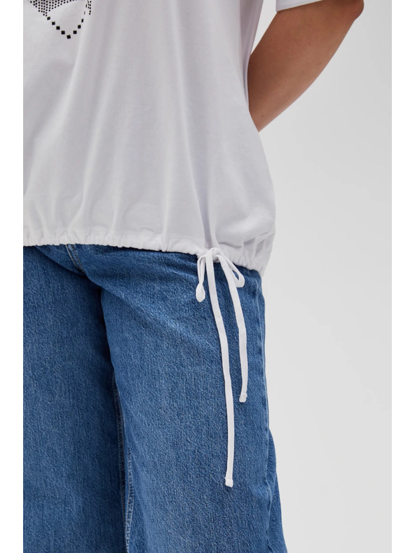 Moodo Dámské bílé tričko Moodo