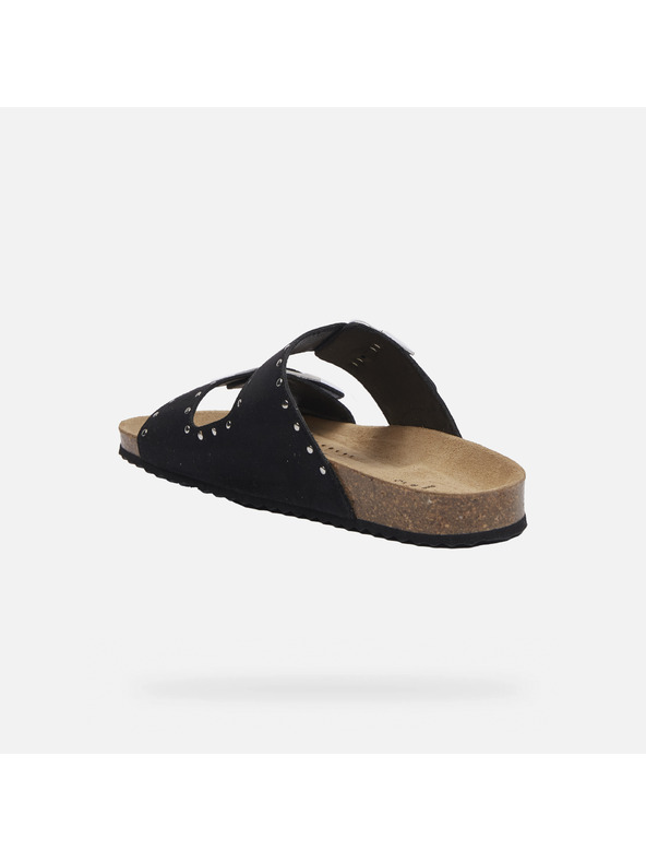 Geox Černé dámské pantofle Geox Brionia R