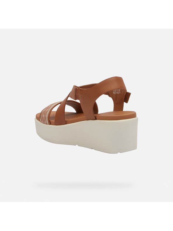 Geox Světle hnědé dámské sandály Geox Xand 2.2S