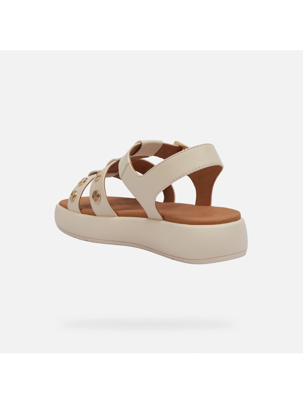 Geox Krémové dámské sandály Geox Camalei
