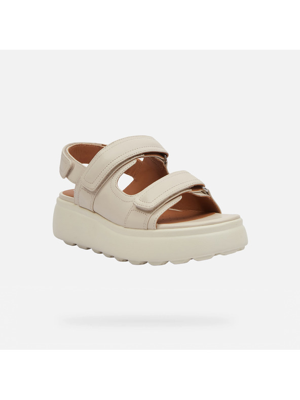 Geox Krémové dámské sandály Geox Spherica EC4.1 S