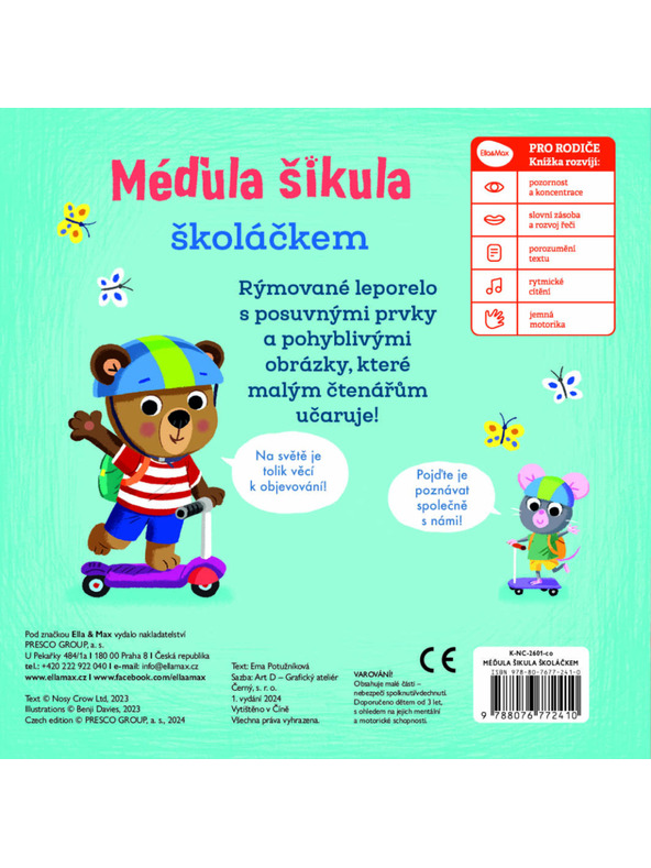 BAAGL  MÉĎULA ŠIKULA ŠKOLÁČKEM – Obrázky s pohyblivými prvky