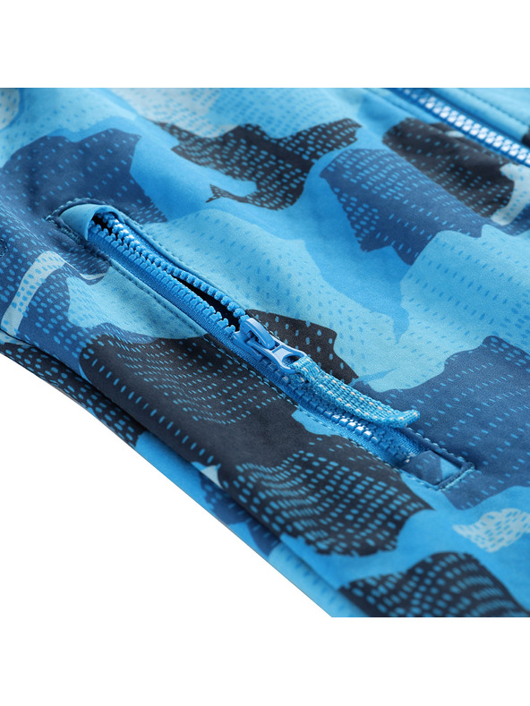 ALPINE PRO Dětská softshellová bunda s membránou ALPINE PRO EZORO blue jewel varianta pa
