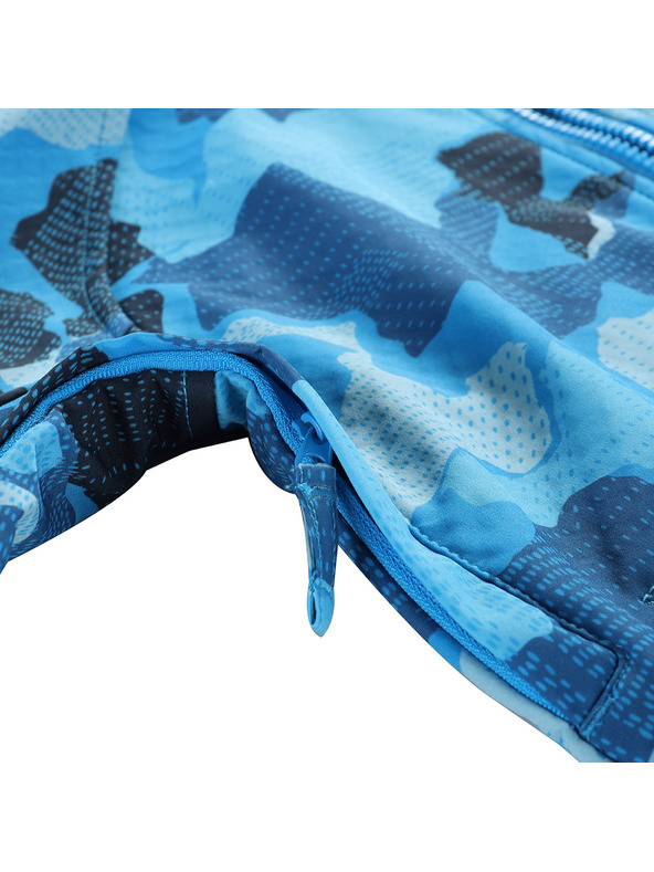 ALPINE PRO Dětská softshellová bunda s membránou ALPINE PRO EZORO blue jewel varianta pa