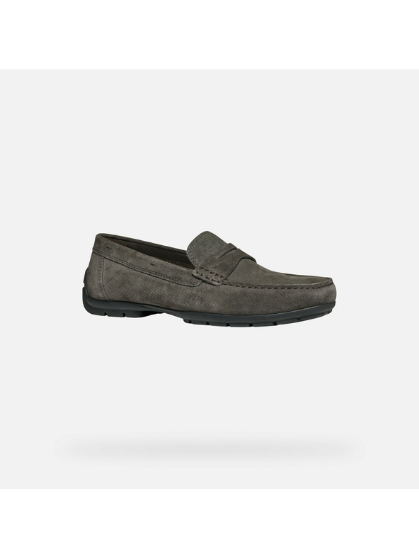 Geox Šedé pánské mokasíny Geox Moner W 2FIT