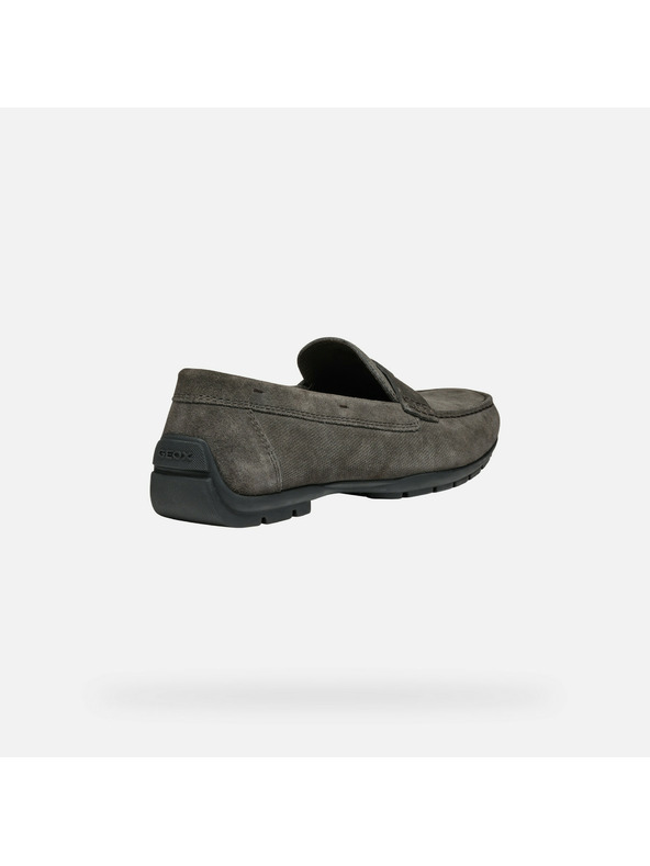 Geox Šedé pánské mokasíny Geox Moner W 2FIT