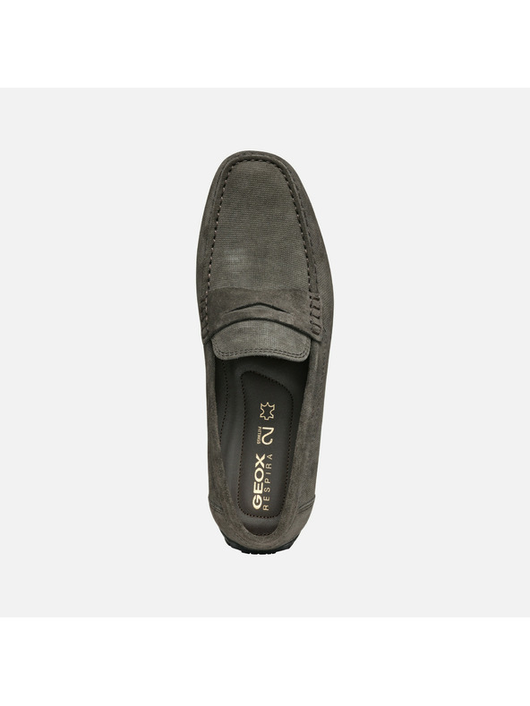 Geox Šedé pánské mokasíny Geox Moner W 2FIT