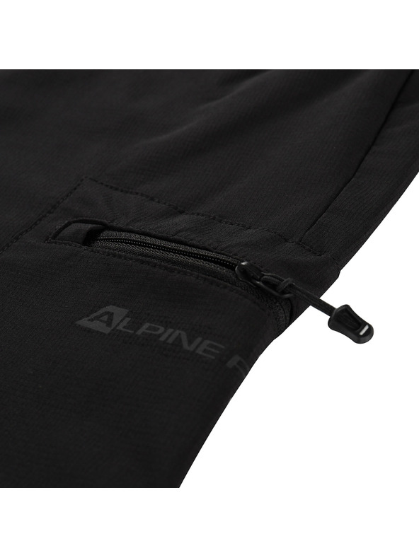 ALPINE PRO Pánské softshellové kalhoty s cool dry ALPINE PRO CORB black