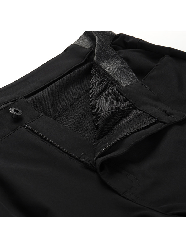 ALPINE PRO Pánské softshellové capri kalhoty ALPINE PRO WEDER 2 black