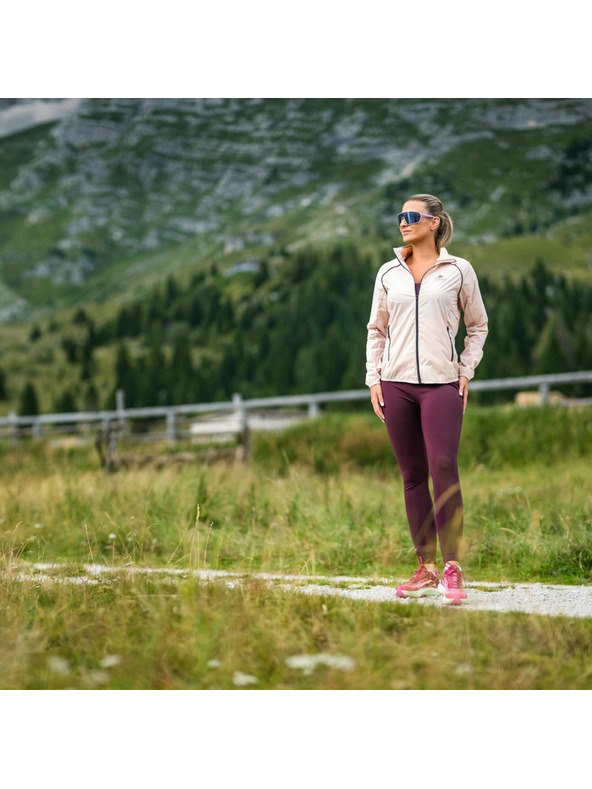 ALPINE PRO Dámská ultralehká bunda s úpravou dwr ALPINE PRO SPINA 2 peach whip