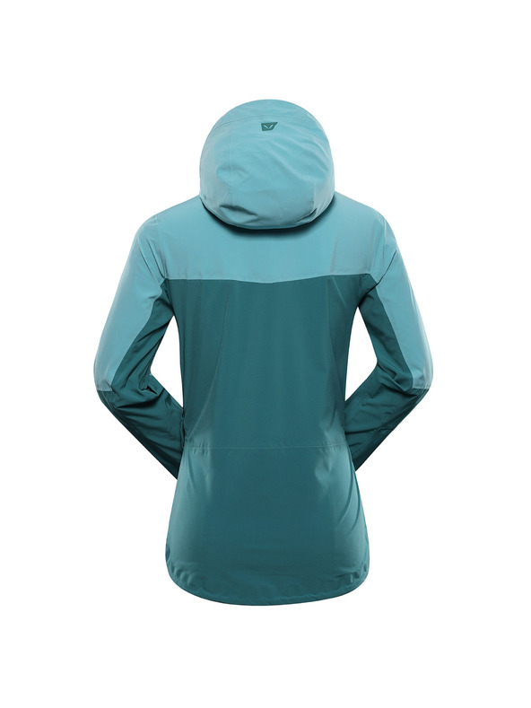 ALPINE PRO Dámská nepromokavá bunda s ptx membránou ALPINE PRO ZARRA aqua sea