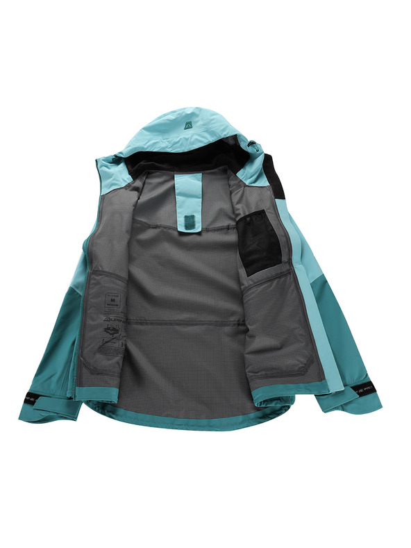 ALPINE PRO Dámská nepromokavá bunda s ptx membránou ALPINE PRO ZARRA aqua sea
