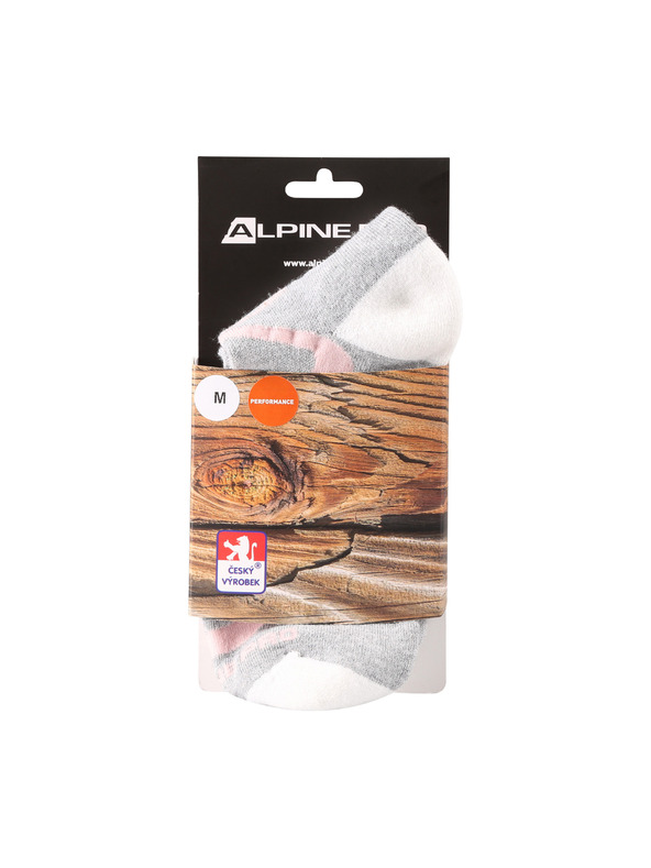 ALPINE PRO Sportovní kotníkové ponožky ALPINE PRO GANGE peach whip
