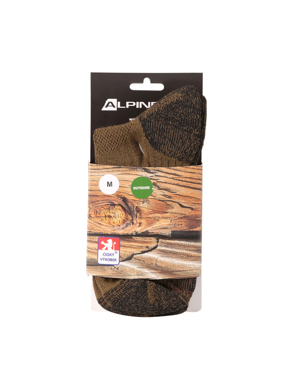 ALPINE PRO Antibakteriální ponožky ALPINE PRO KEROWE stone gray