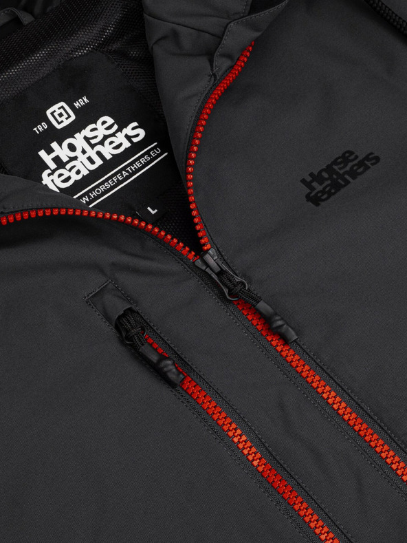 Horsefeathers Bunda Closter II - phantom/lava red velikost L HORSEFEATHERS