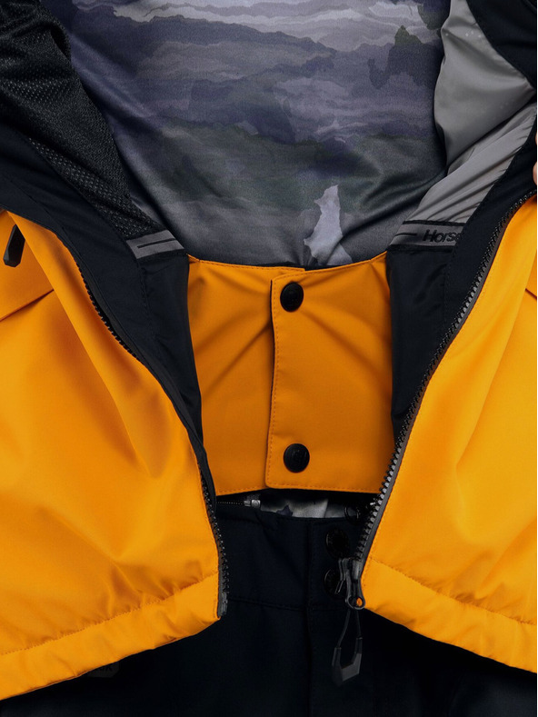 Horsefeathers Nezateplená bunda Halen II - black/radiant yellow velikost L HORSEFEATHERS