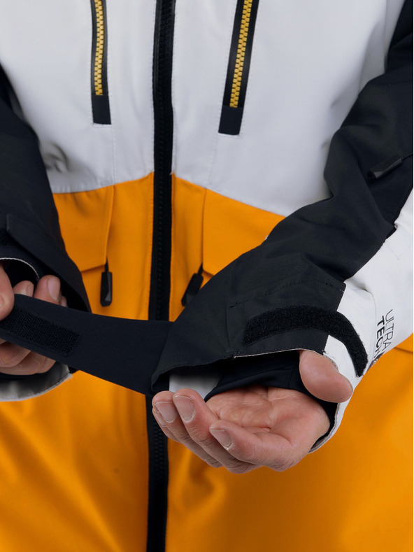 Horsefeathers Nezateplená bunda Halen II - black/radiant yellow velikost L HORSEFEATHERS