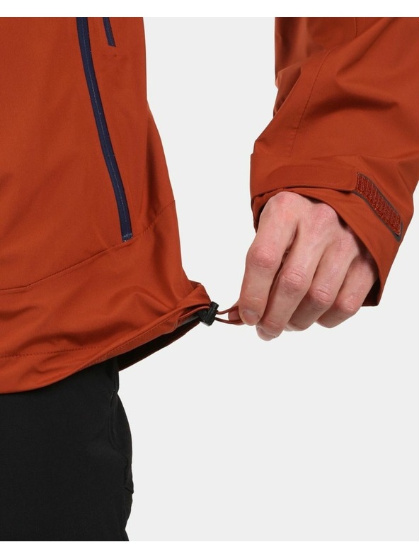 Kilpi Pánská hardshellová nepromokavá bunda Kilpi MAMBA-M Hnědá