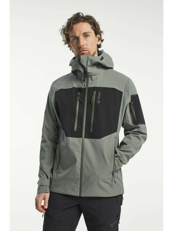 Tenson pánská outdoorová bunda TENSON TXlite Shell Jacket M šedozelená