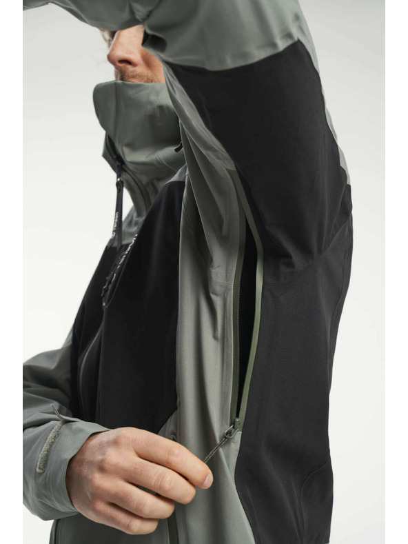 Tenson pánská outdoorová bunda TENSON TXlite Shell Jacket M šedozelená