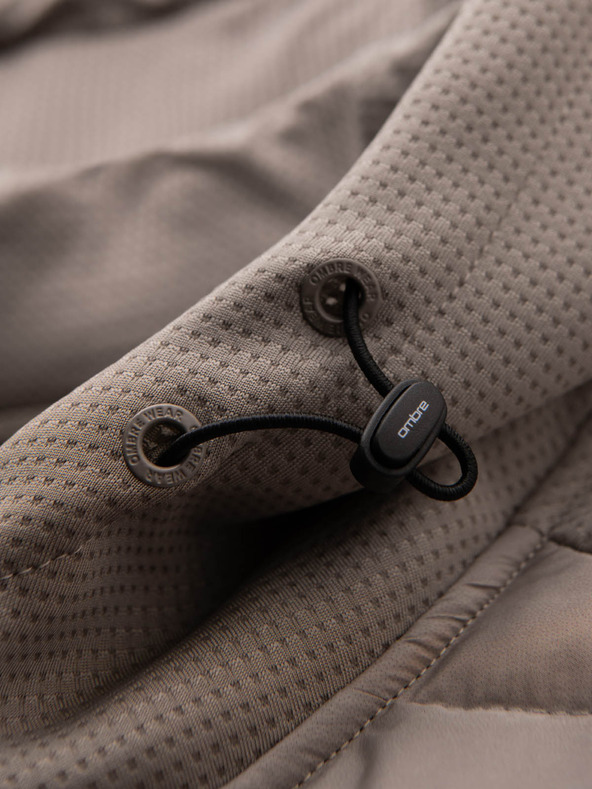 Ombre Clothing Pánská lehká barevná sportovní bunda s fleecem Ombre Clothing