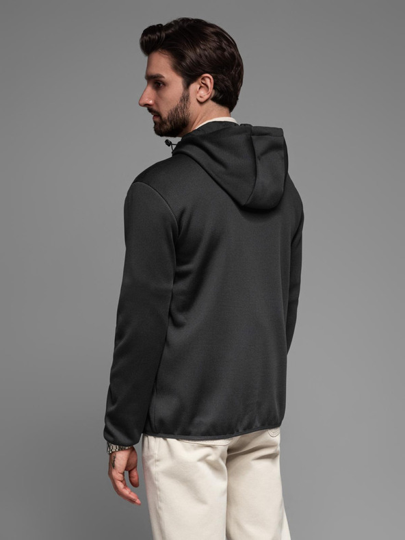 Ombre Clothing Pánská lehká barevná sportovní bunda s fleecem Ombre Clothing