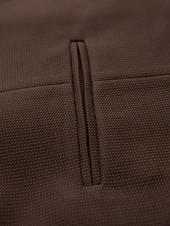 Ombre Clothing Pánská strukturovaná pletená vesta na míru s klopami Ombre Clothing
