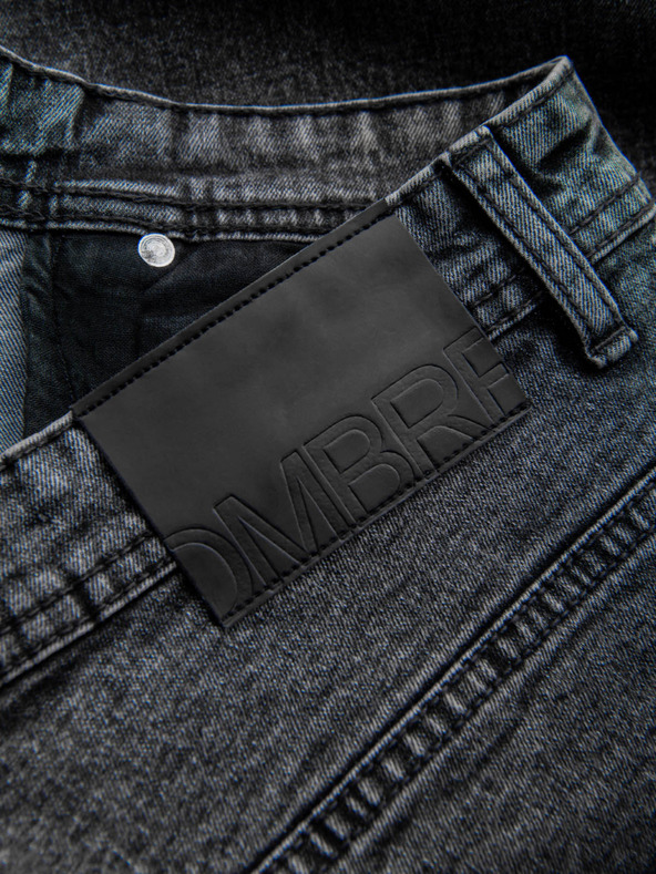 Ombre Clothing Pánské džínové šortky s ohrnutými nohavicemi Ombre Clothing