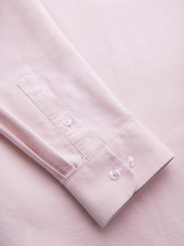Ombre Clothing Pánská bavlněná košile oxford v pastelových barvách Ombre Clothing