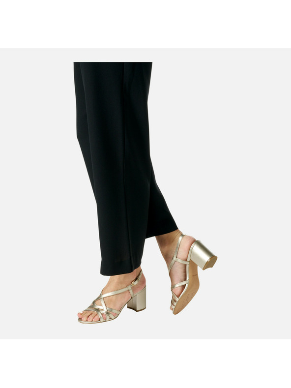 Geox Zlaté dámské sandály Geox Virnilisa 65 S