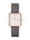 Rosefield Rosefield hodinky QWGR-Q12 The Boxy White Elephant Grey Rosegold
