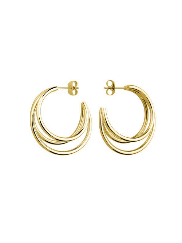 Rosefield Rosefield náušnice zlaté barvy Triple Hoops JETHG-J573