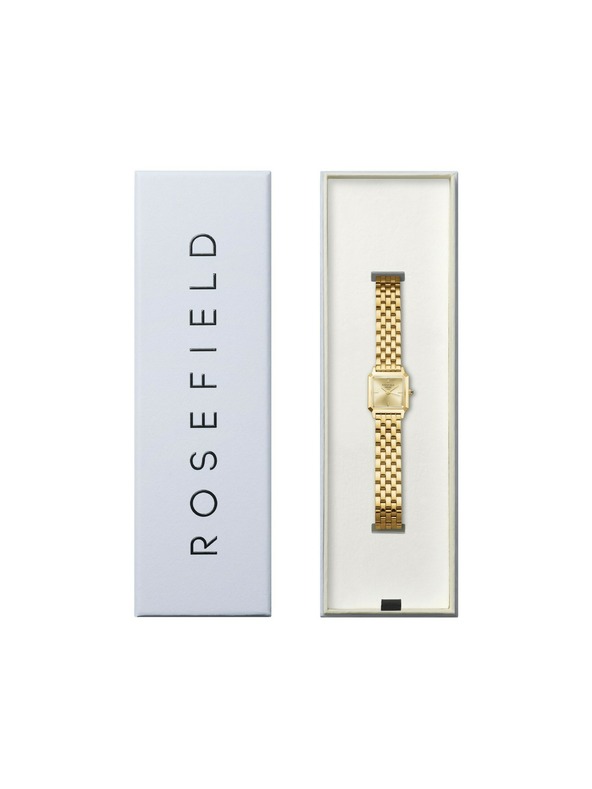 Rosefield Dámské hranaté hodinky Rosefield Boxelle BCGSG-B04