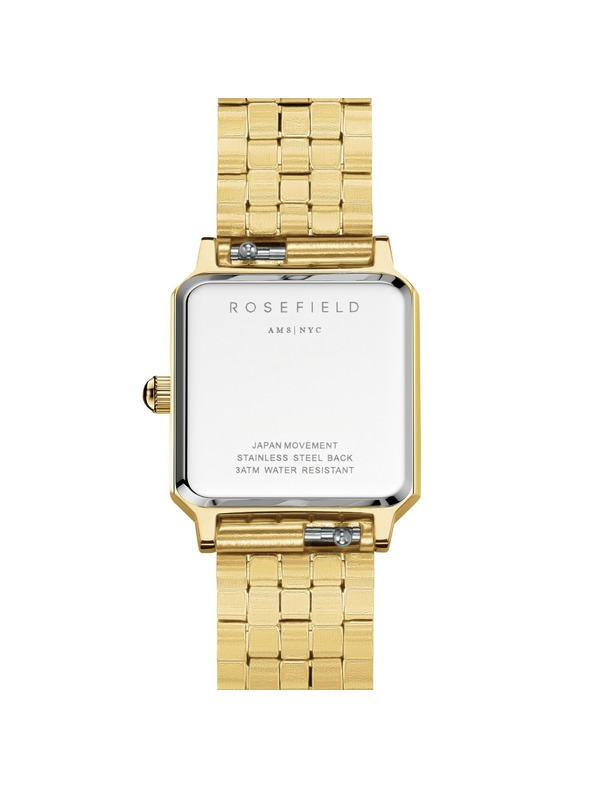 Rosefield Dámské hranaté hodinky Rosefield Boxelle BCGSG-B04