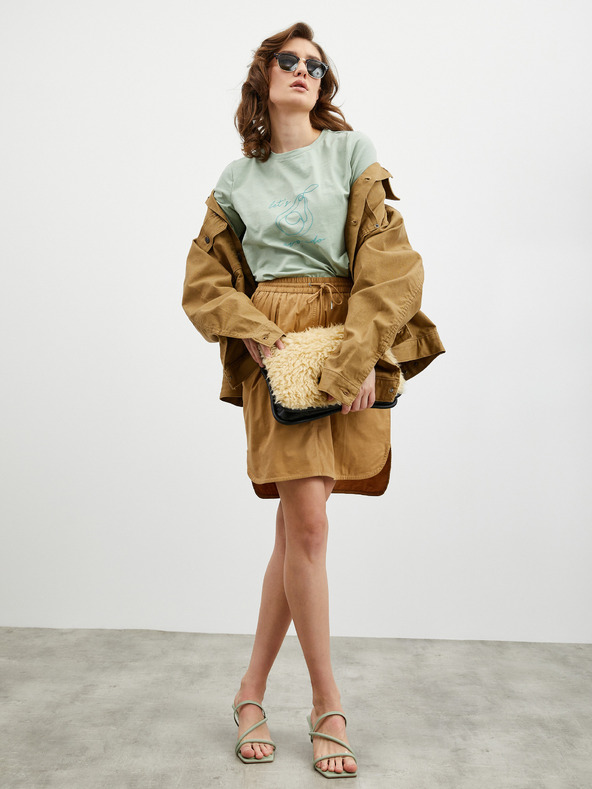 ZOOT.lab Hnědá sukně s kapsami ZOOT.lab Otelia