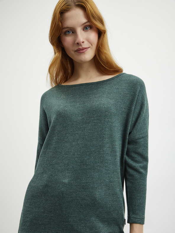 ZOOT.lab Tmavě zelené dámské úpletové tričko ZOOT.lab Aria