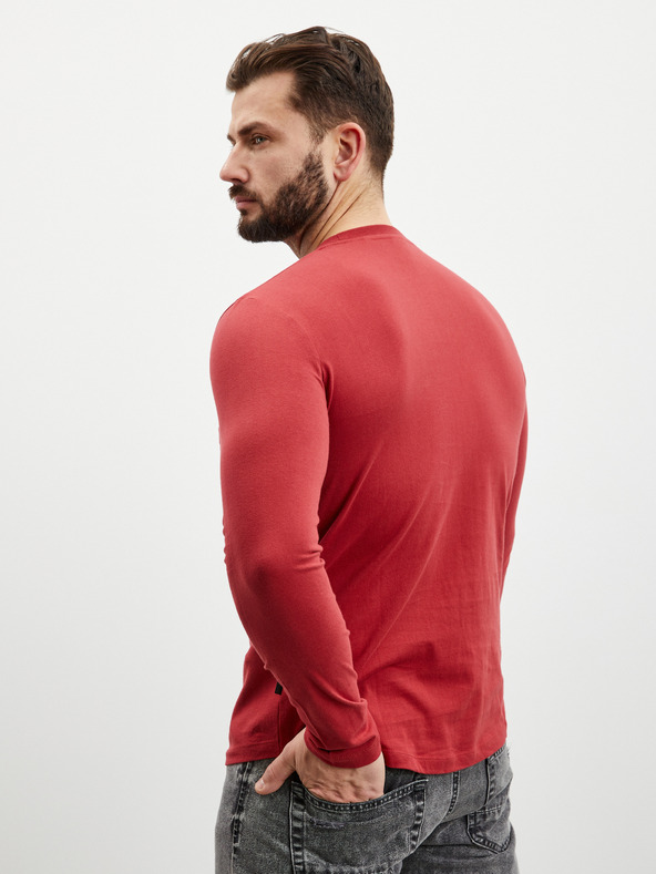 ZOOT.lab Červené pánské tričko s dlouhým rukávem ZOOT.lab