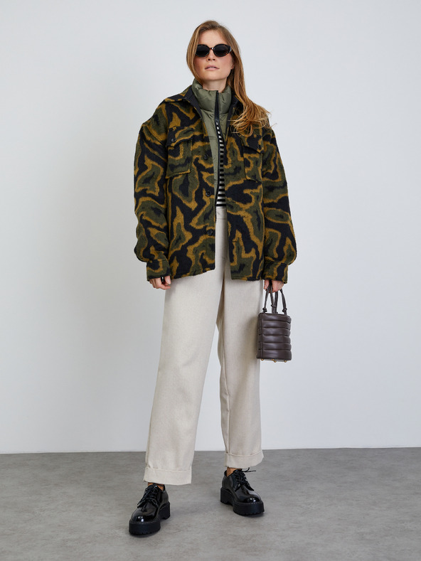 ZOOT.lab Krémové dámské žíhané kalhoty ZOOT.lab Deliza