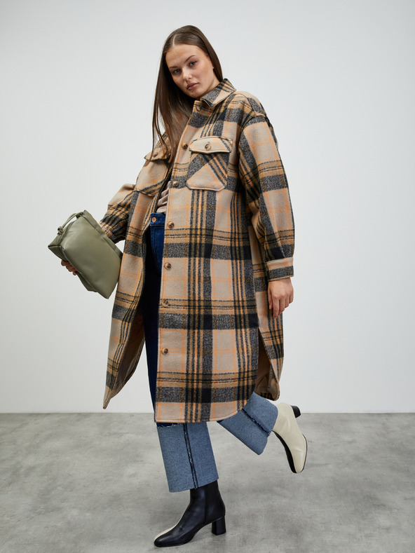 ZOOT.lab Béžové dámské basic tričko s dlouhým rukávem ZOOT.lab Luna