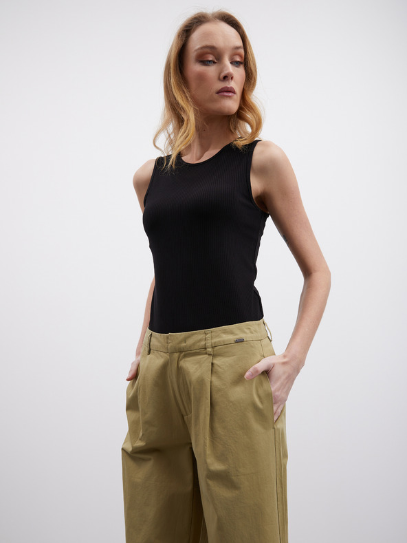 ZOOT.lab Khaki dámské široké kalhoty ZOOT.lab Tersita