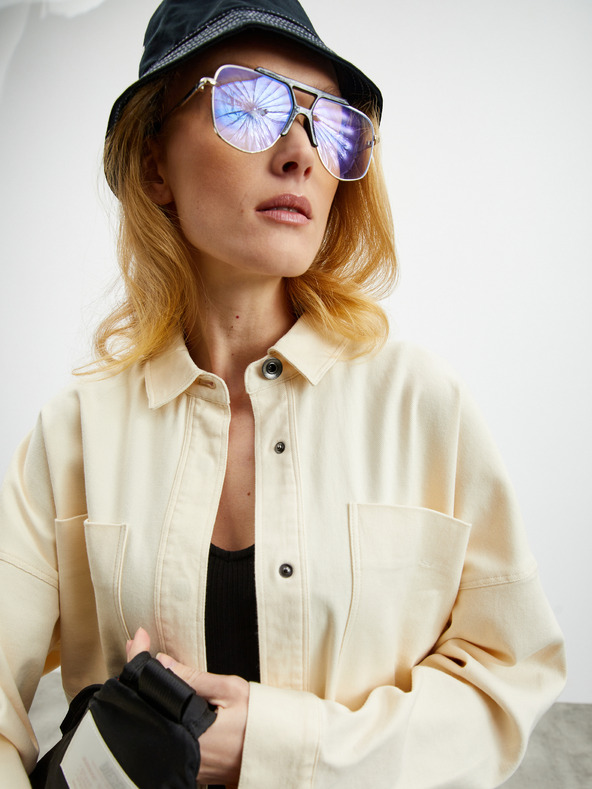 ZOOT.lab Krémová dámská svrchní oversize košile ZOOT.lab Becca