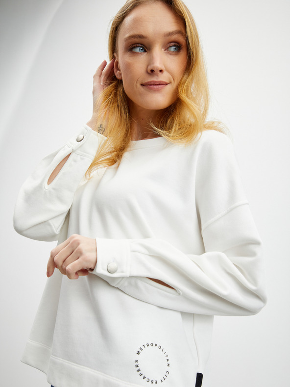 ZOOT.lab Bílá dámská oversize mikina ZOOT.lab Alisun