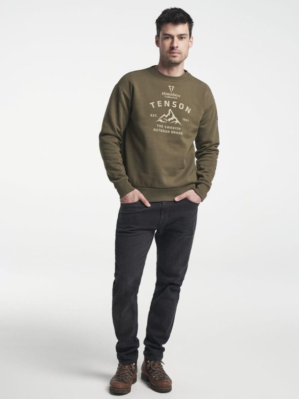Tenson pánská mikina TENSON Himalaya Crew M khaki